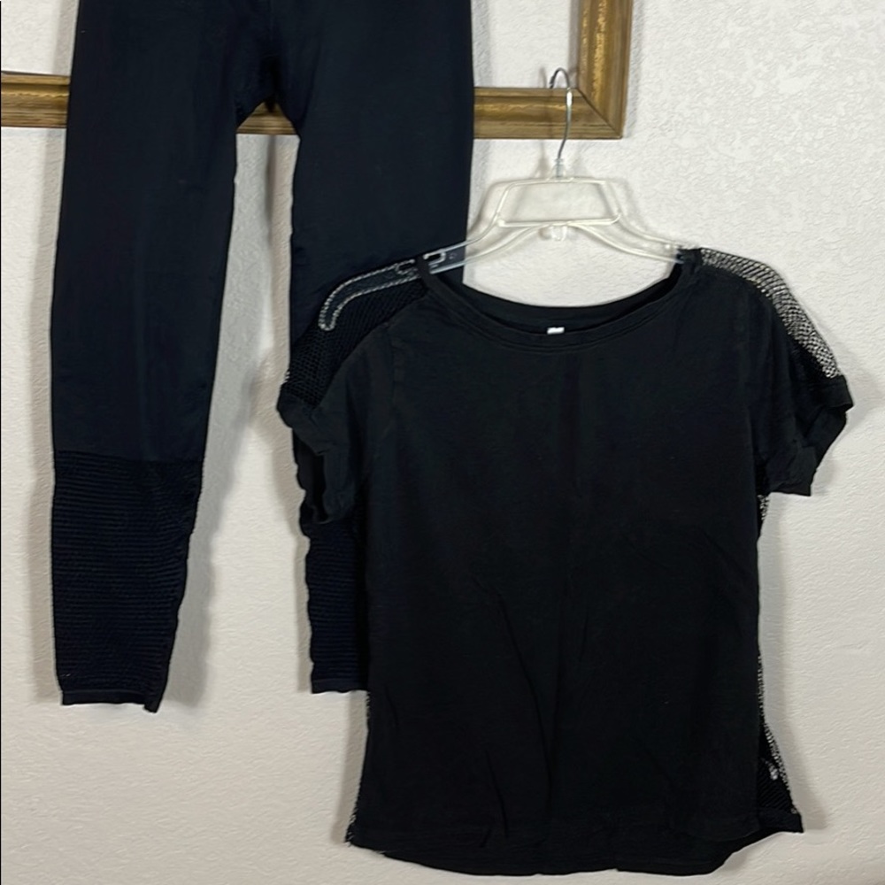 Fabletics Mesh Panel. Lack Compression Leggings S… - image 2